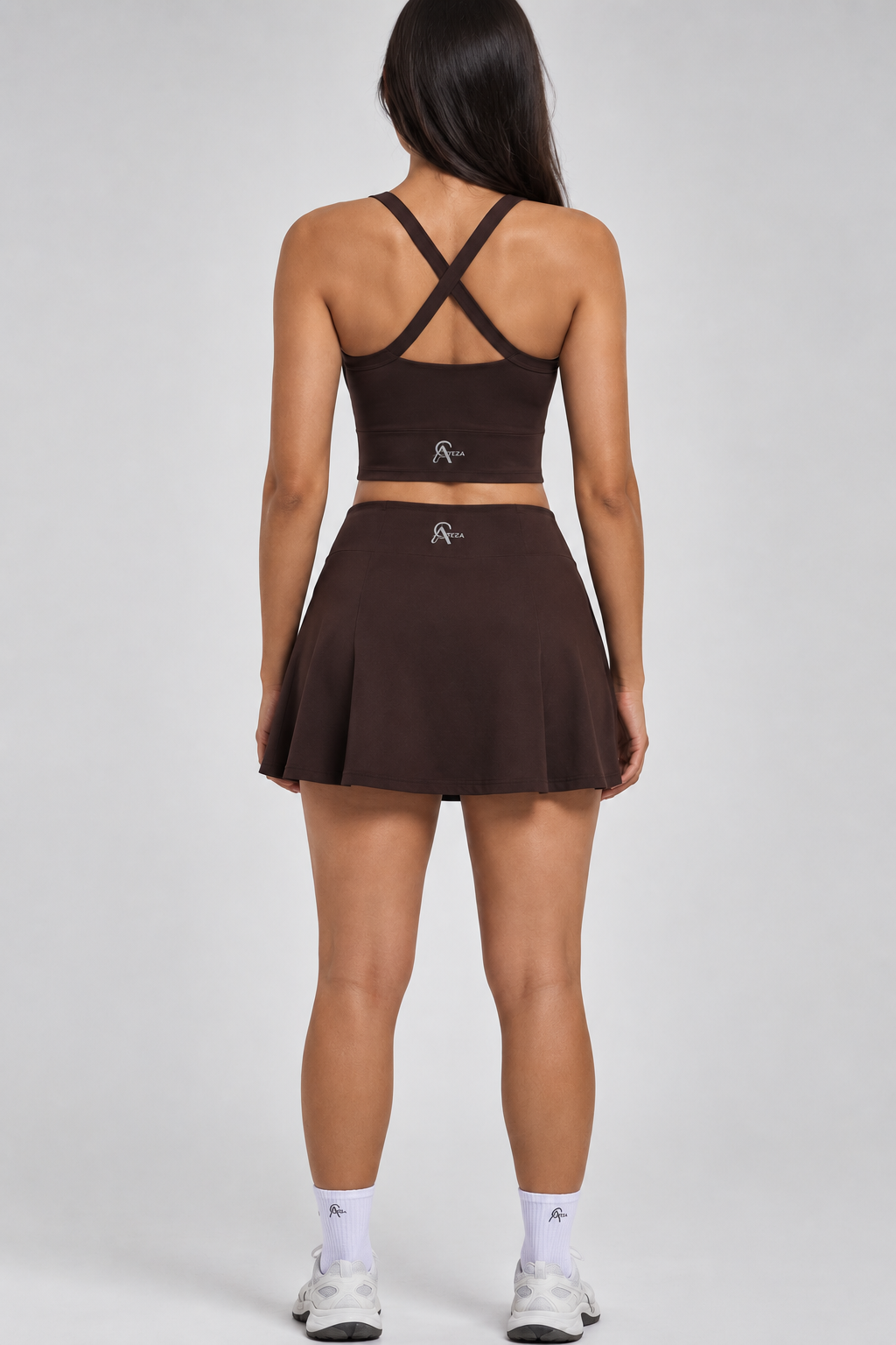 SoftMotion Skirt with Reflective Logo - Brown