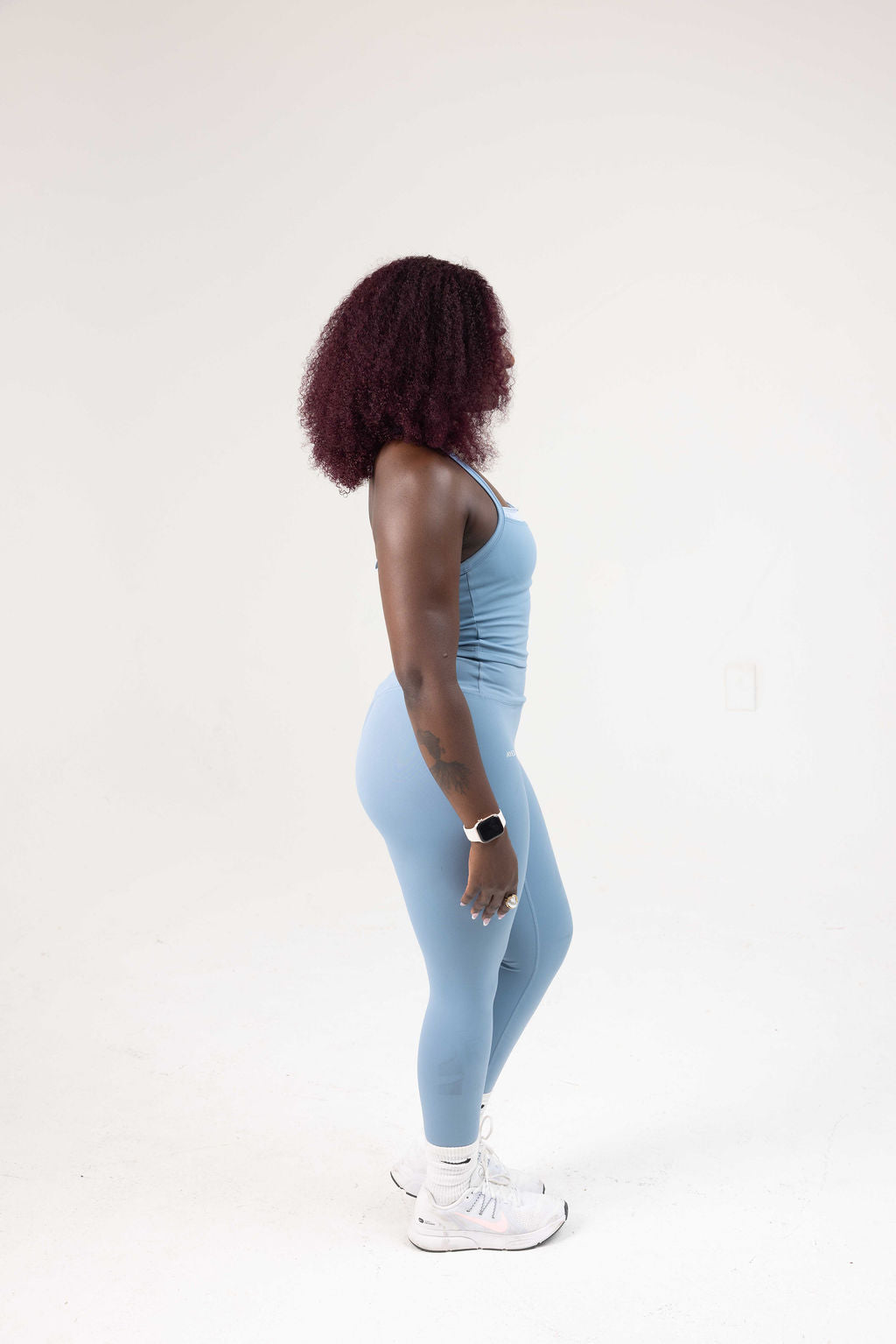 SoftMotion Leggings with Reflective Logo - Blue