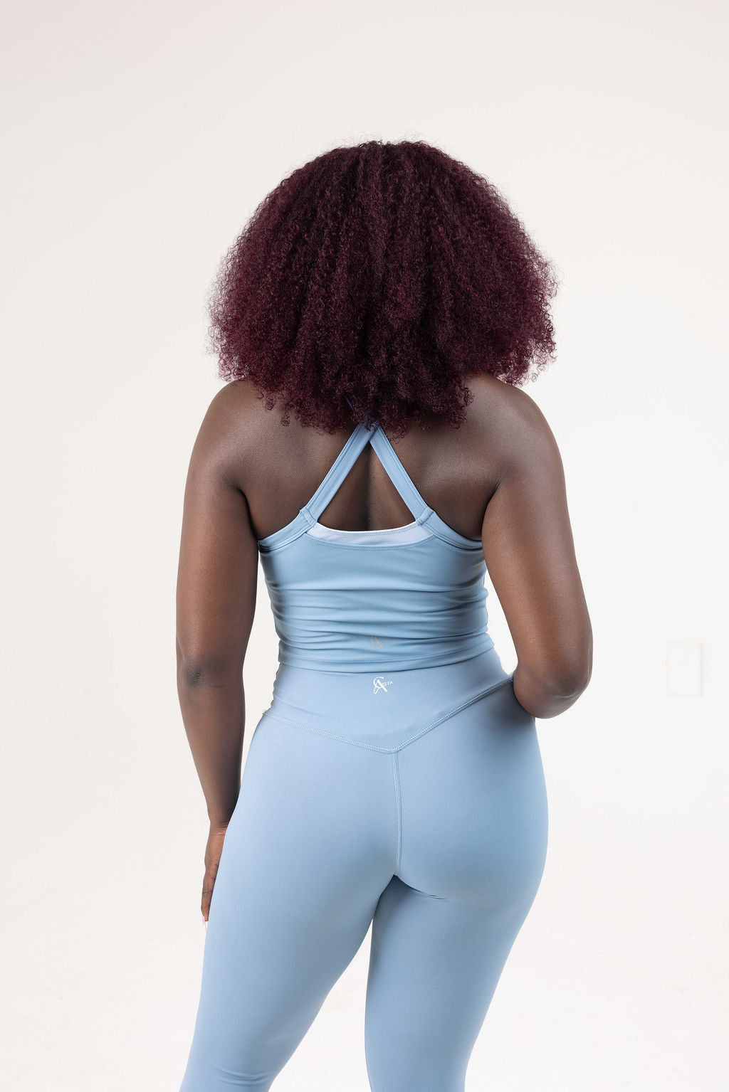 SoftMotion Leggings with Reflective Logo - Blue