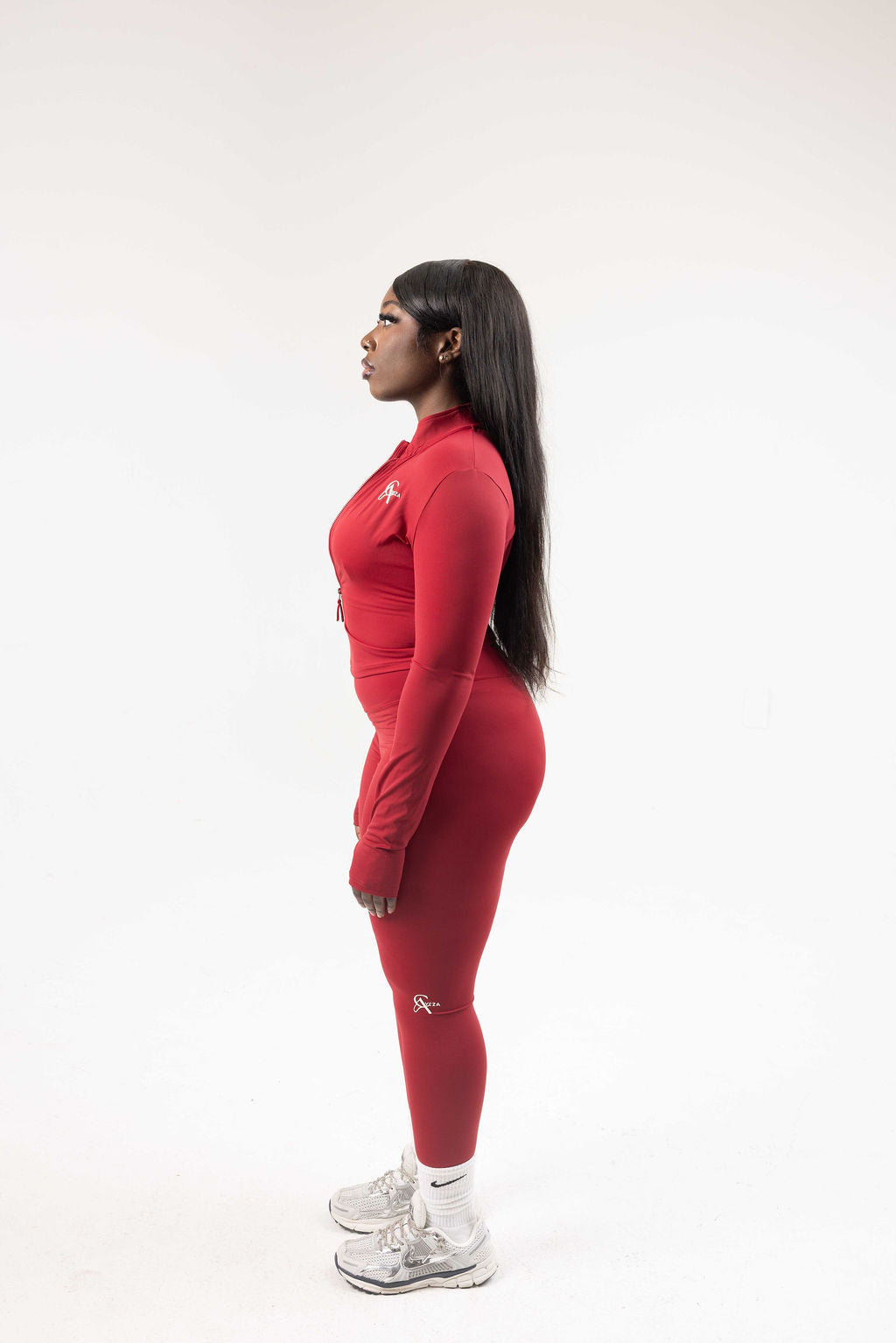 SculptLab V-Back Shorts - Red