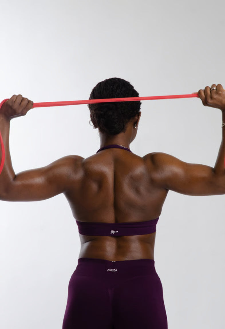 SculptLab Yoga Bra - Purple Back View