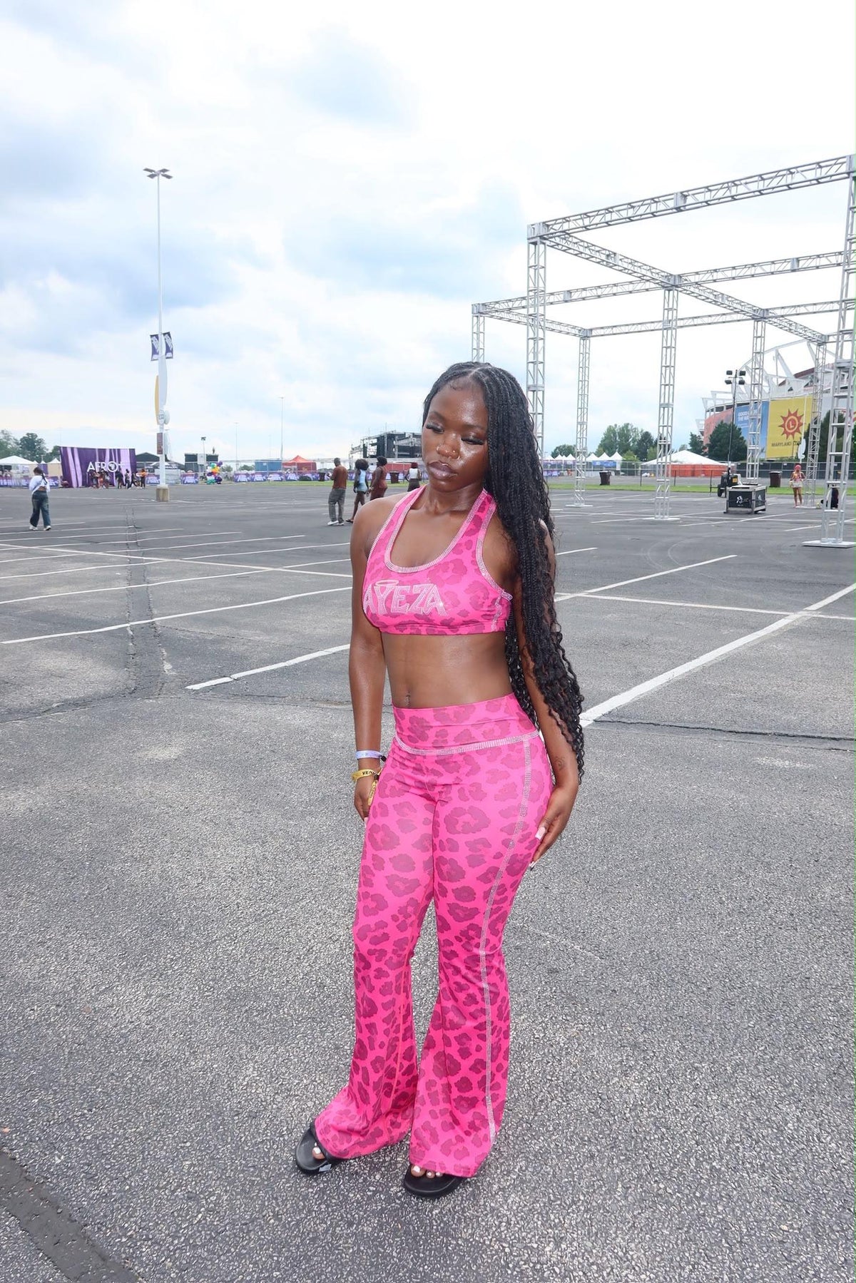 AyezaY2K Leopard Set - Pink
