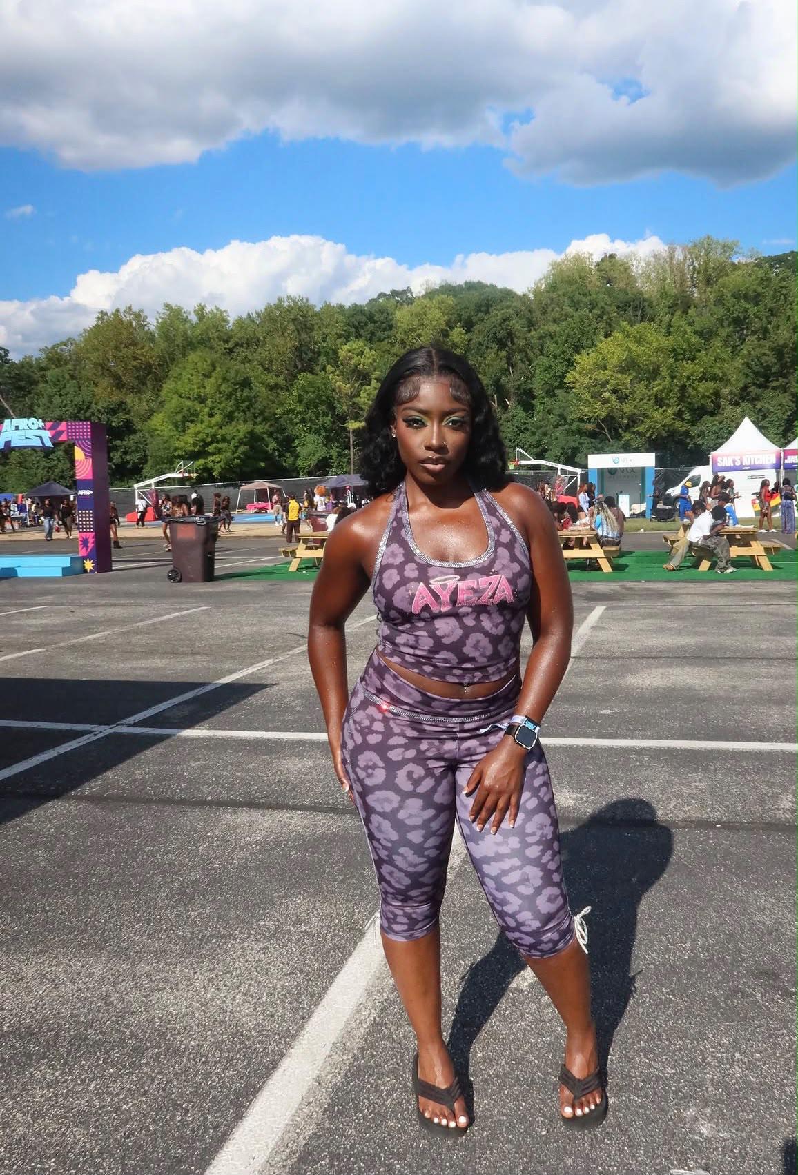 AyezaY2K Leopard Set - Black