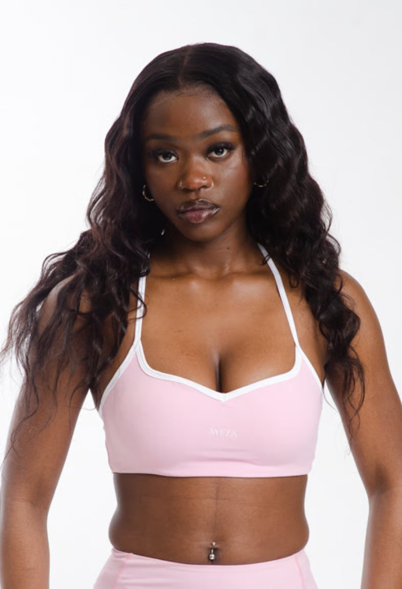 ScarletEdit Yoga Bra - Pink Back View