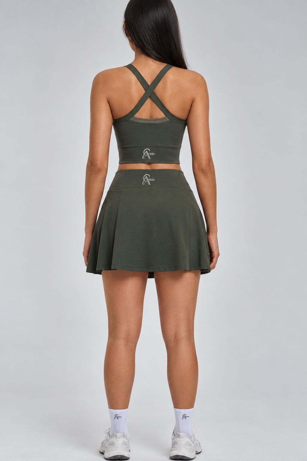 SoftMotion Skirt with Reflective Logo - Olive