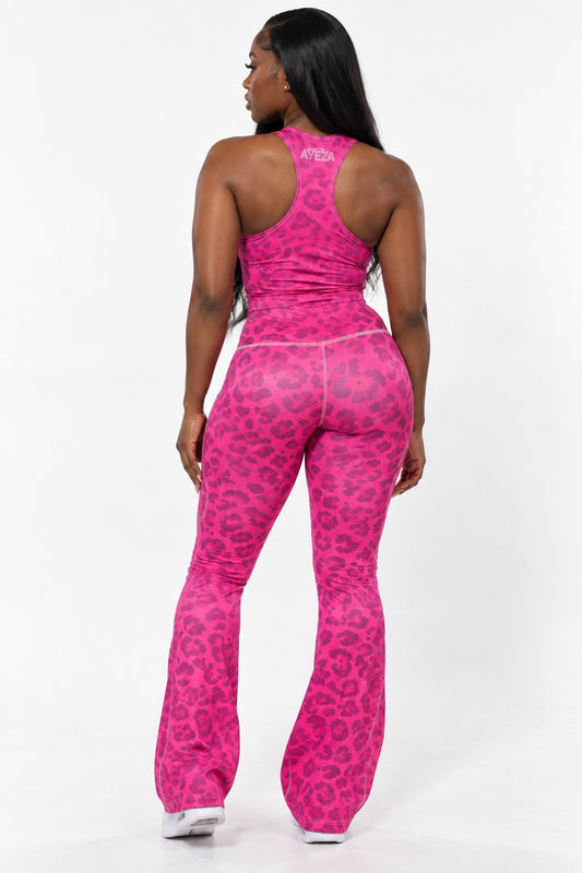 Y2K Leopard Halter Top Back View