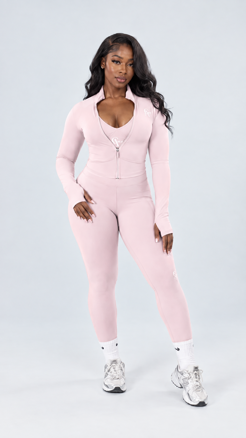 SculptLab V-Back Leggings - Pink