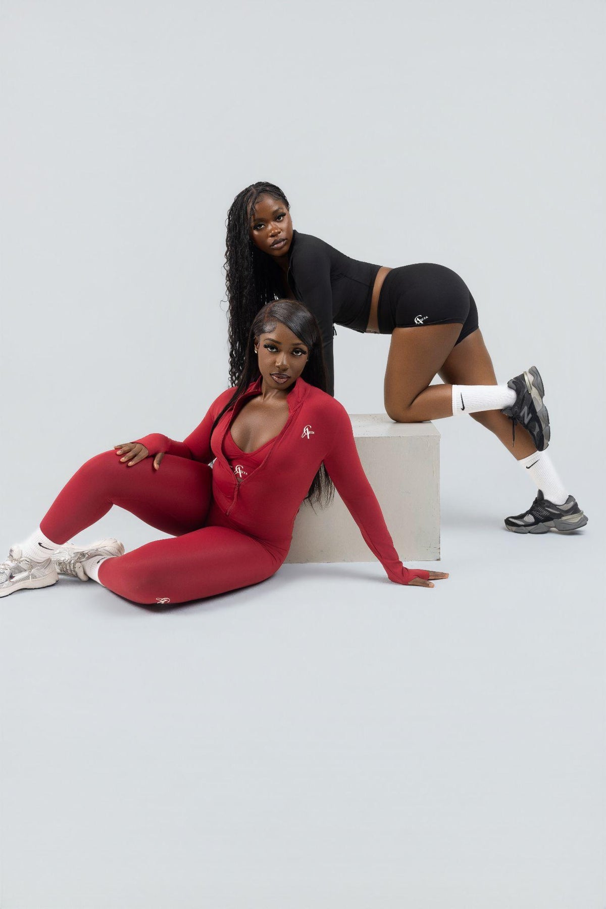 SculptLab Jacket & V-Back Leggings - Red