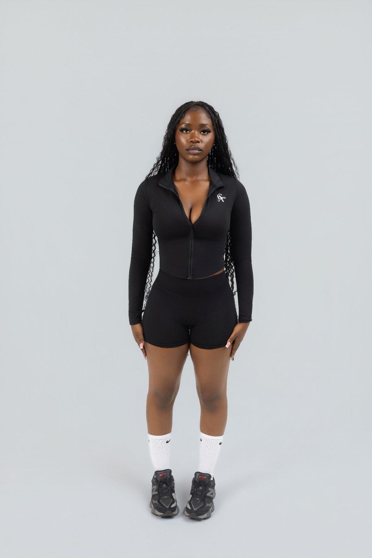 SculptLab Jacket & V-Back Shorts - Black