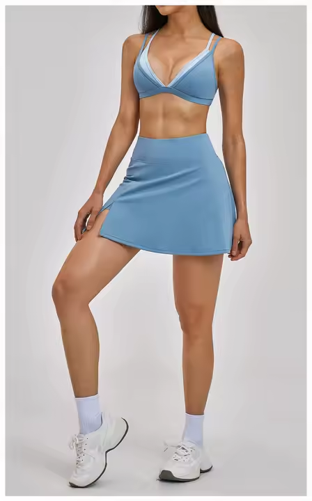 SoftMotion Bralette with reflective logo (blue)