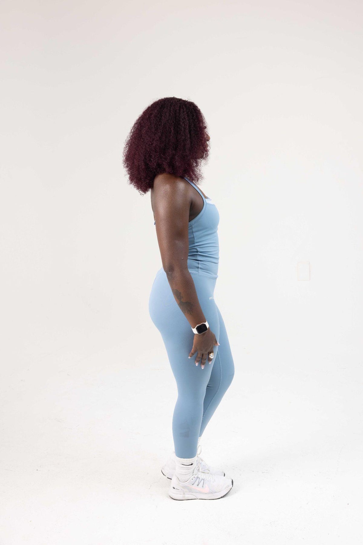 SoftMotion Leggings with Reflective Logo - Blue