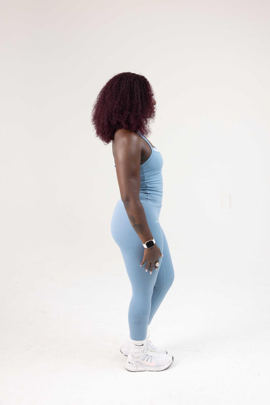 SoftMotion Leggings with reflective logo (blue)