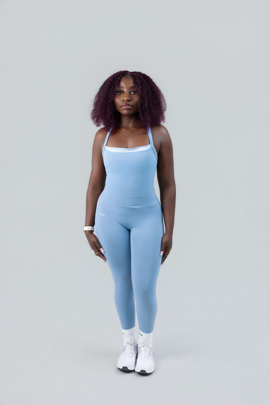 SoftMotion Leggings with reflective logo (blue)